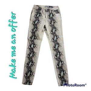 Stretch Pants Snake Design